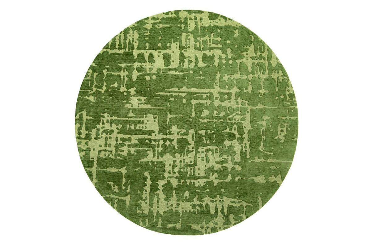 Louis De Poortere | Baobab Indoor Eco Round Rug | Perriers Green | 240 x 240 cm