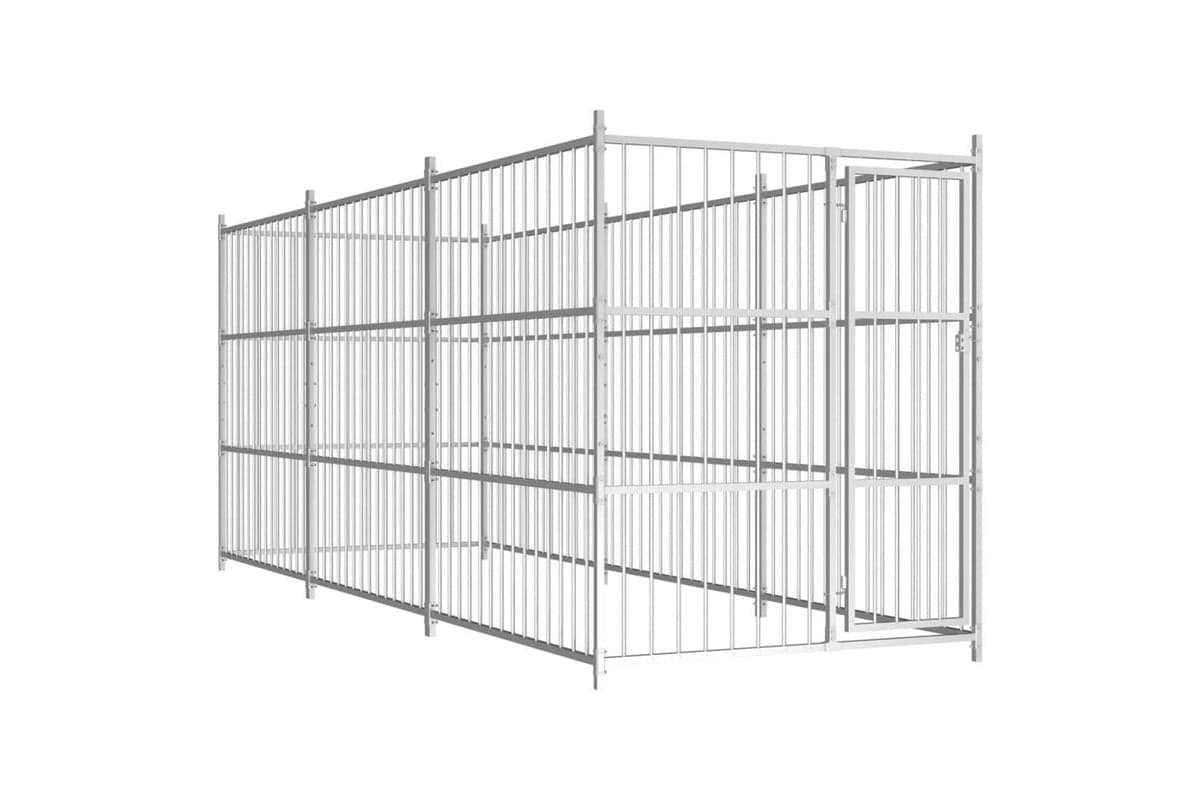 Vidaxl Outdoor Dog Kennel 450x150x185 Cm