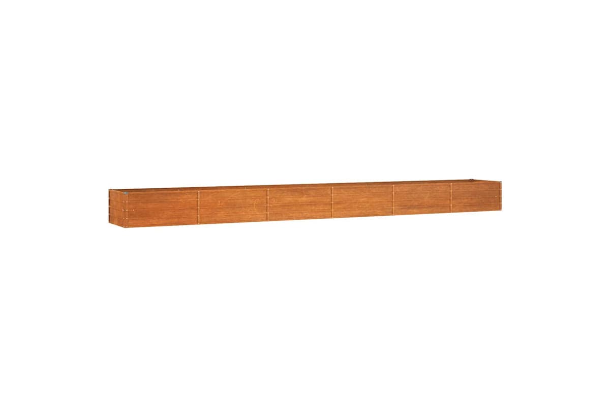 Vidaxl Garden Raised Bed Rusty 600x80x45 Cm Corten Steel