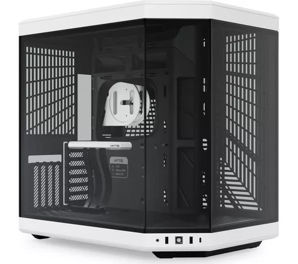 HYTE Y70 E-ATX Mid-Tower PC Case - Black & White