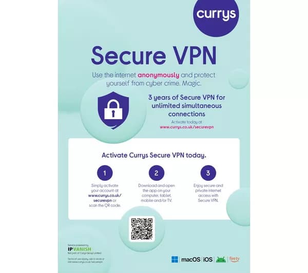 CURRYS Secure VPN - 3 years