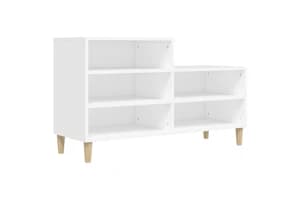vidaXL 819724 Shoe Cabinet White 102x36x60cm Engineered Wood