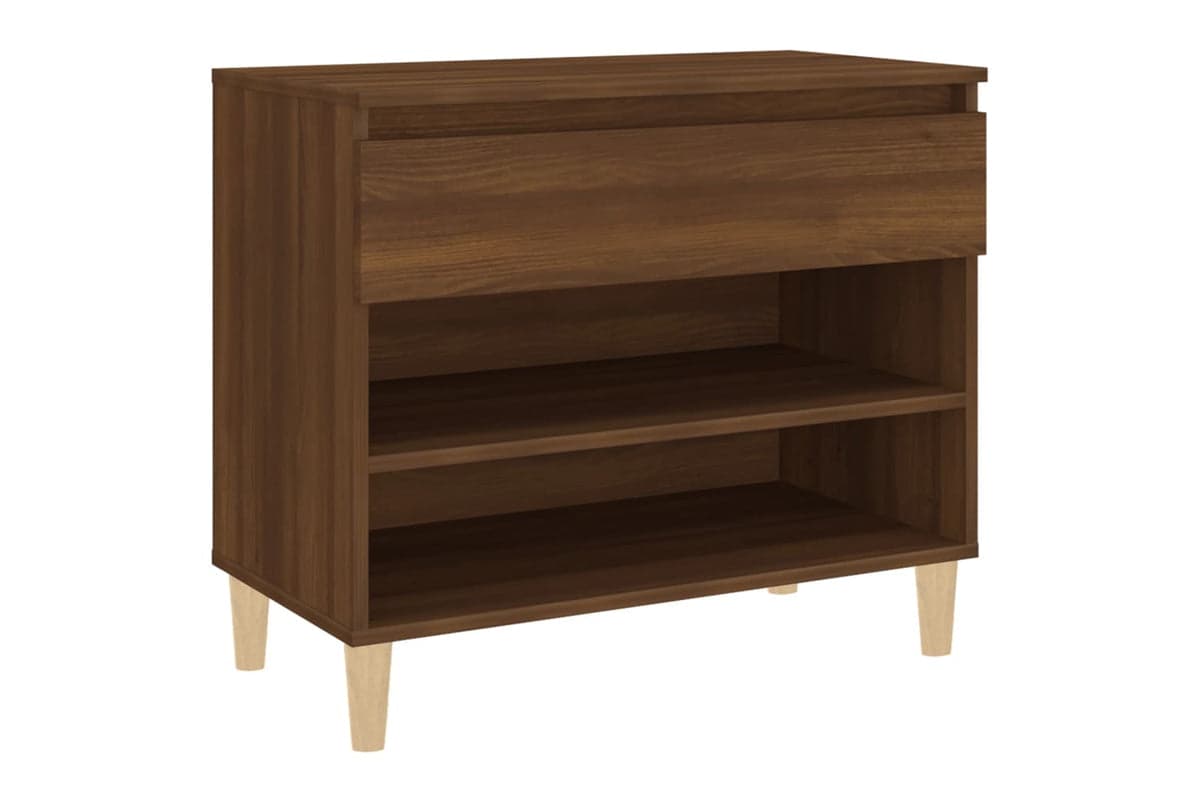 vidaXL 819763 Shoe Cabinet Brown Oak 70x36x60cm Engineered Wood