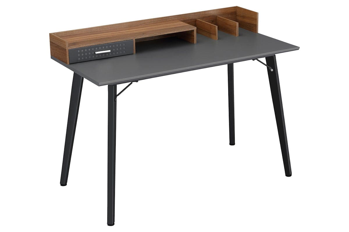 Homcom Student Desk with Drawer | Brown/Black