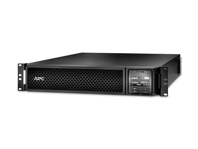 APC - Smart-UPS SRT 1500VA RM - UPS (rack-mountable / external) - AC 220/230/240 V - 1.5 kW - 1500 VA - RS-232, USB - output connectors: 6 - PFC - 2U - black