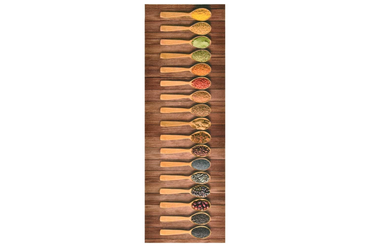 vidaXL 323477 Kitchen Floor Mat Washable Spoon 45x150cm
