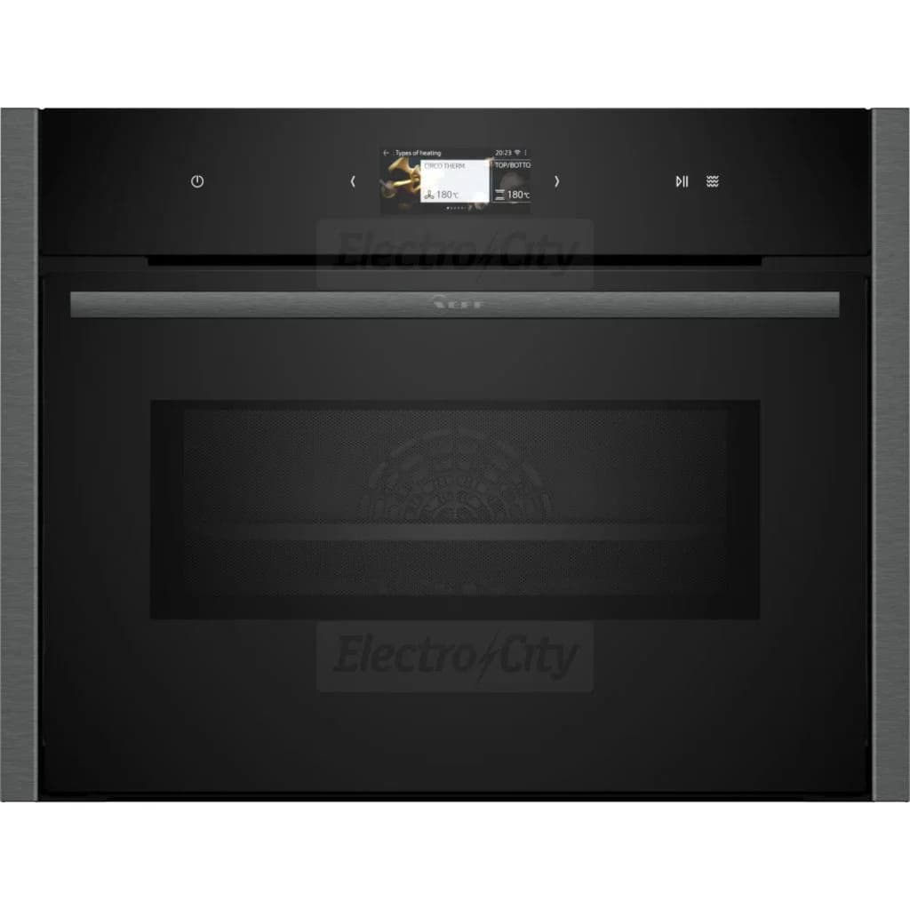 Neff N 90 45 Litre Built-in Compact Smart Oven with Microwave | Graphite
