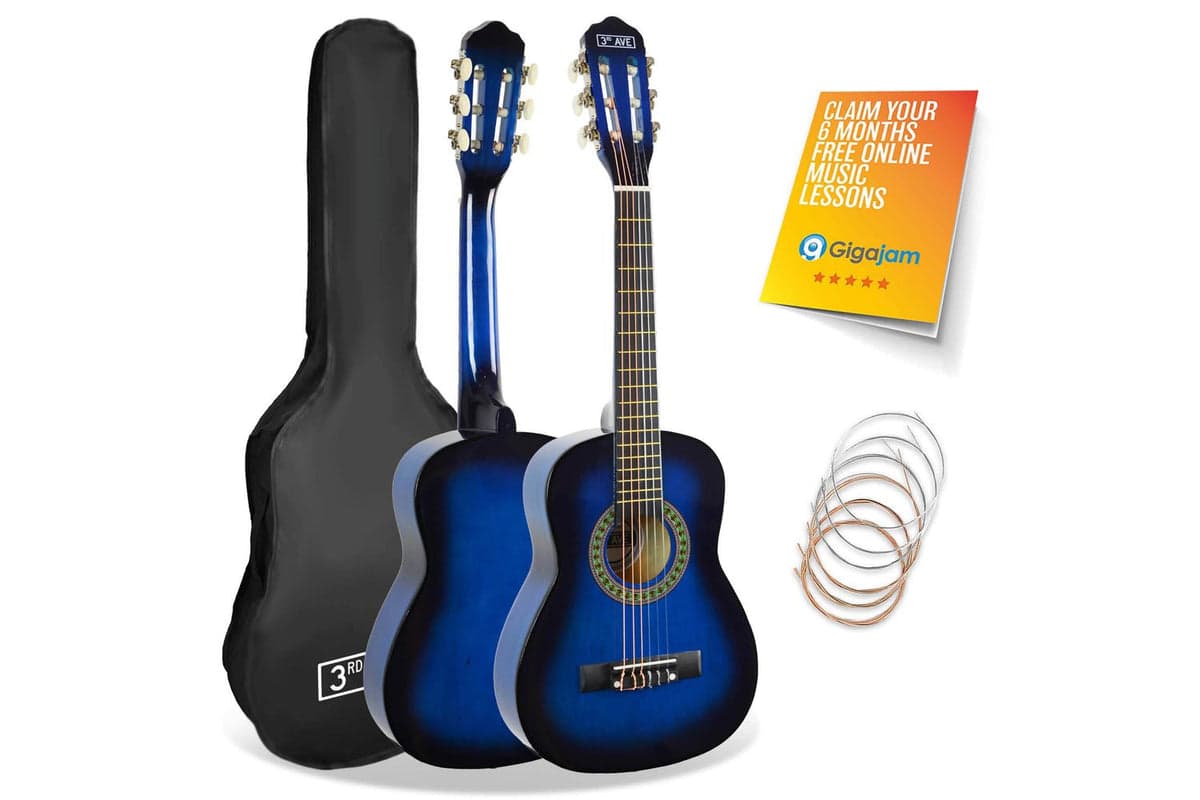 3rd Avenue 14 Size Classical Guitar Pack - Blueburst