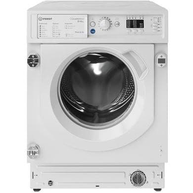 Indesit Push&Go 8kg Wash 6kg Dry 1400rpm Integrated Washer Dryer - Quiet - White