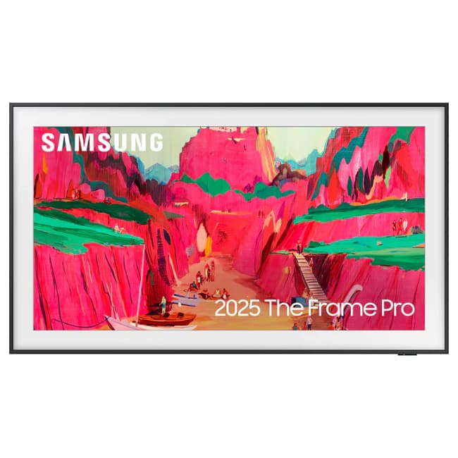 Samsung 65" The Frame Pro Neo QLED 4K AI Smart TV - Black | QE65LS03FWUXXU