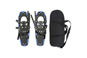 Vidaxl 3 In 1 Snowshoes Blue And Black 25 Inches Aluminum And Hdpe