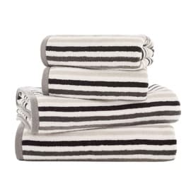 Linear Stripe Towel Chrome