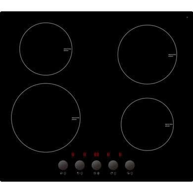 electriQ 60cm Induction Hob with Knob Controls - Plug and Play