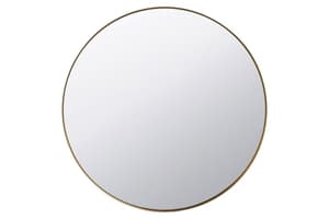 Slim Frame Round Wall Mirror | Silver | 80 cm