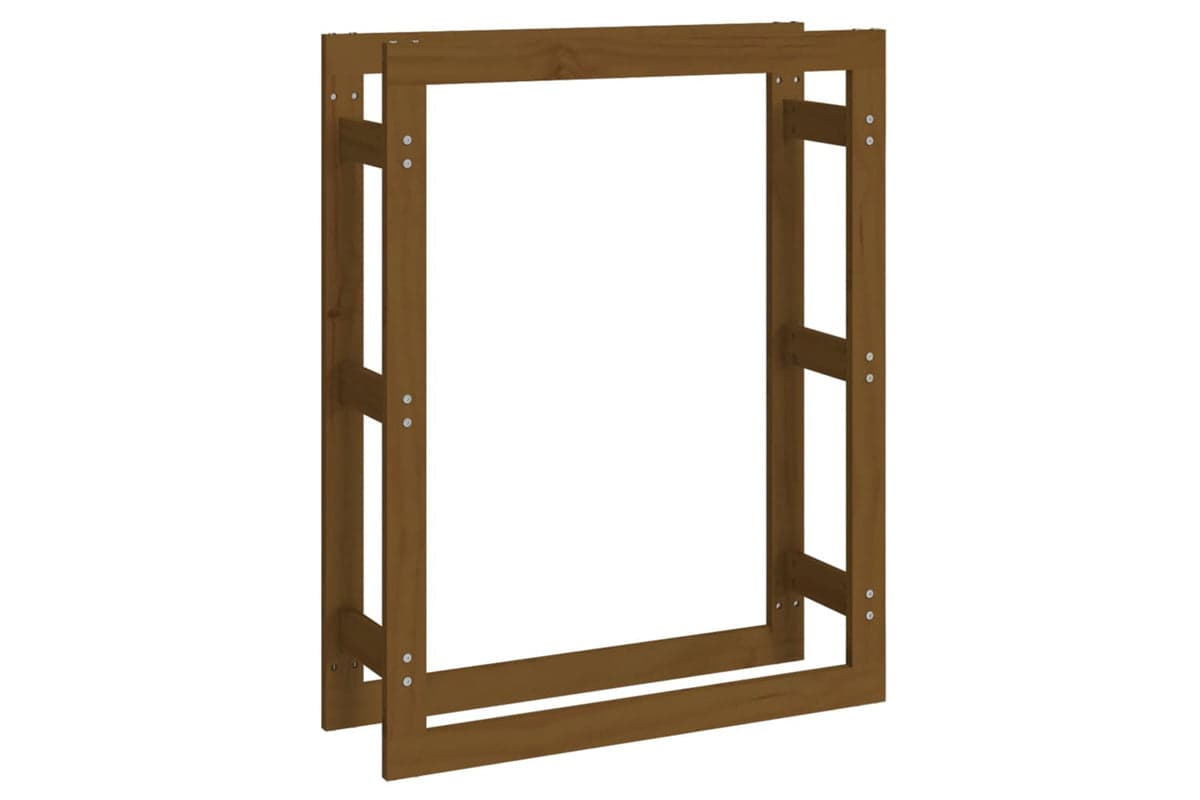 vidaXL 822420 Firewood Rack Honey Brown 80x25x100cm Solid Wood Pine
