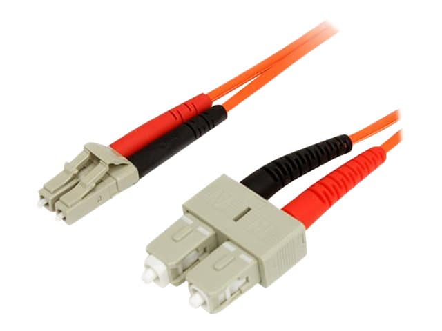 STARTECH.COM - Startech 1m Fiber Optic Cable - Multimode Duplex 62.5/125 - LSZH - LC/SC - OM1 - LC to SC Fiber Patch Cable (FIBLCSC1) - network cable - 1 m - 1 m