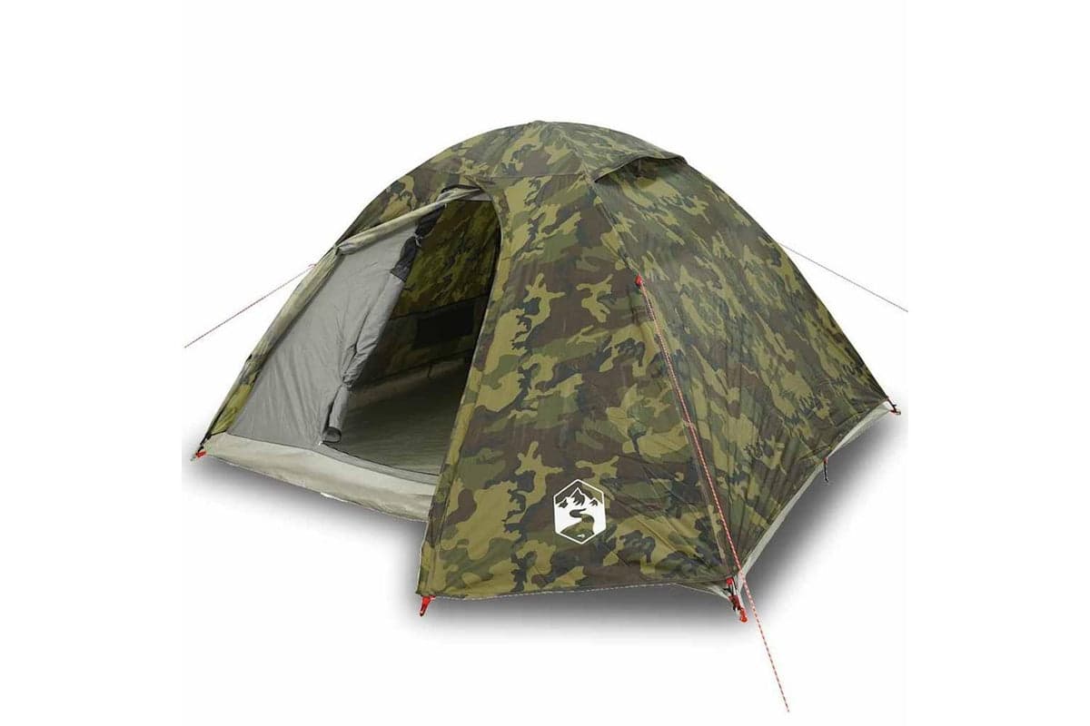 Vidaxl Camping Tent Dome 3-person Camouflage Waterproof