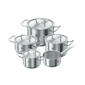 Twin Classic 5 Piece 18/10 Stainless Steel Pot Set