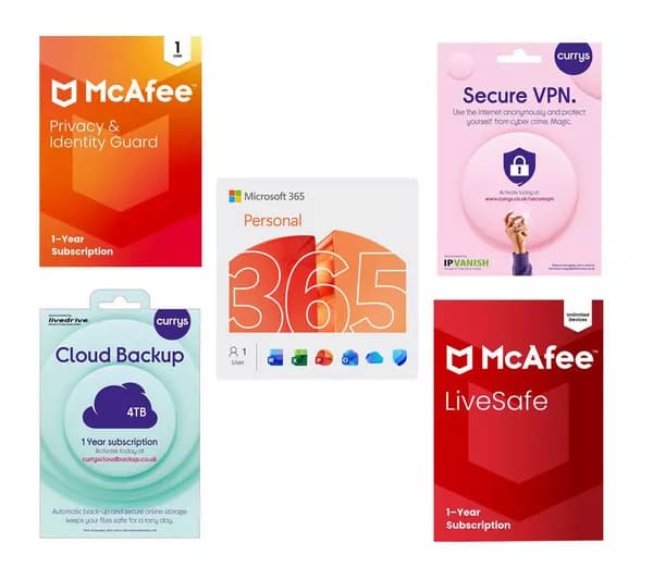 MICROSOFT 365 Personal, LiveSafe, Secure VPN, Cloud Backup & Privacy & Identity Guard Bundle