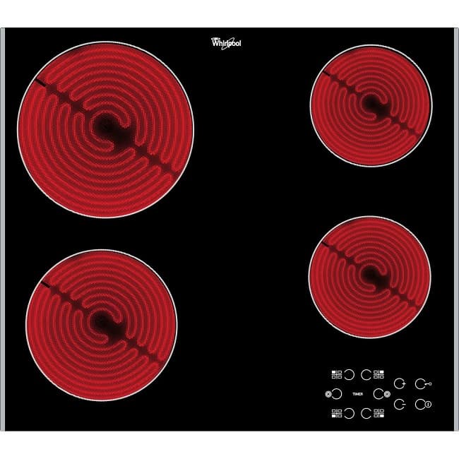 Whirlpool 60cm Ceramic Hob - Black Glass | AKT8090LX