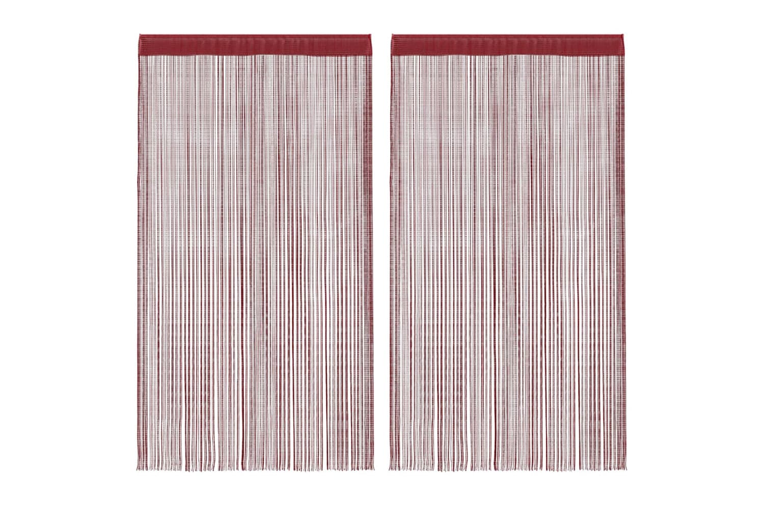vidaXL 132409 String Curtains 2 Pcs 140x250cm Burgundy