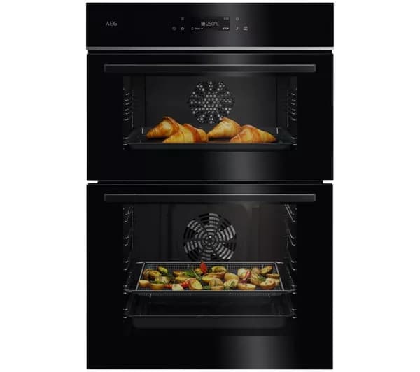 AEG TE7CP61B Electric Built-in Double Oven - Black