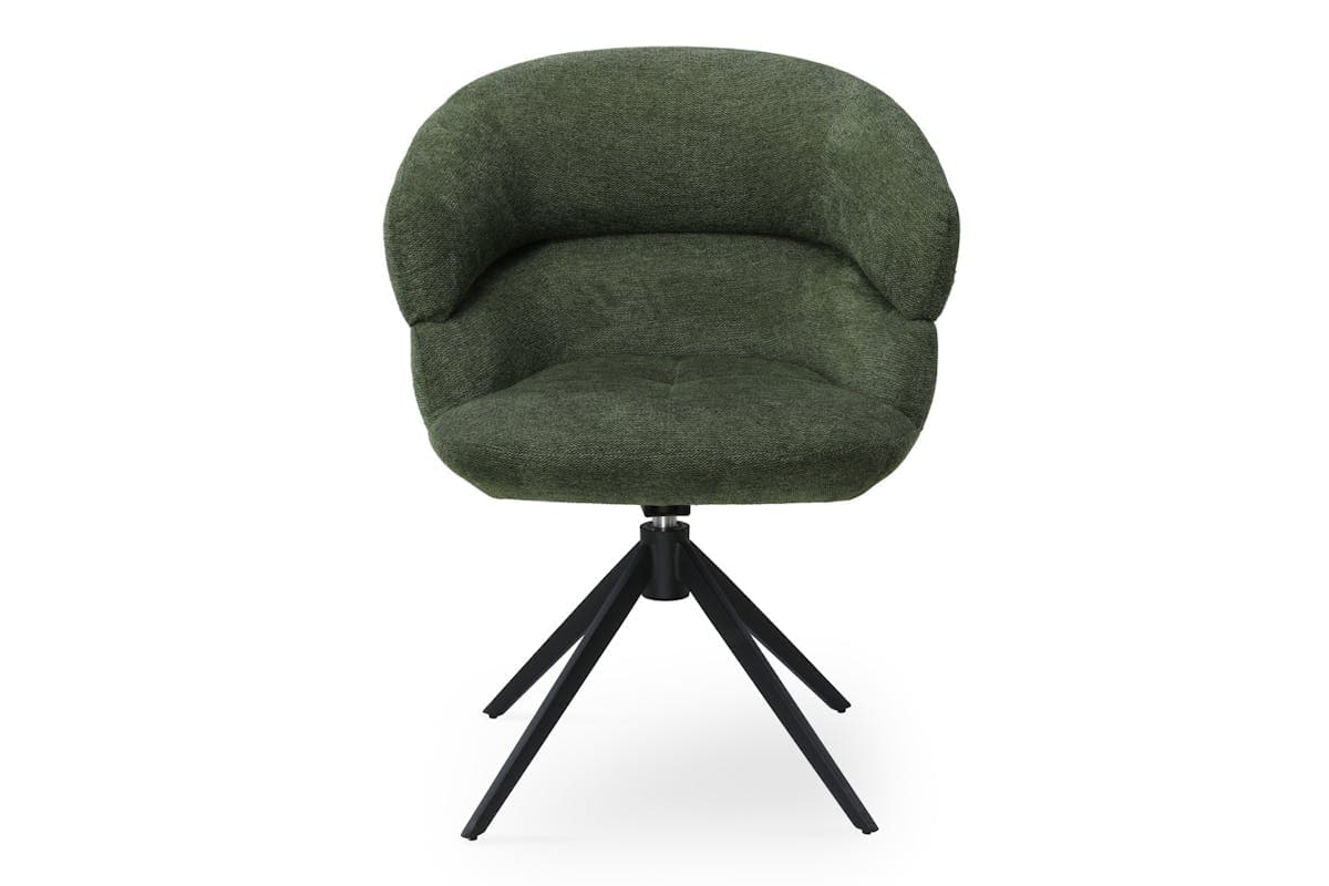 Delma Dining Chair | Swivel | Green