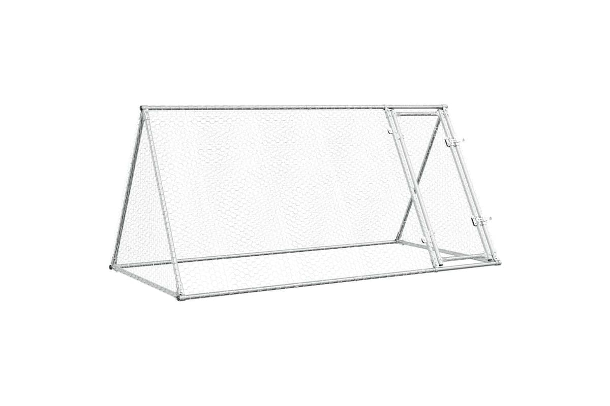 Vidaxl Chicken Cage Silver 200x105x91 Cm Galvanised Steel