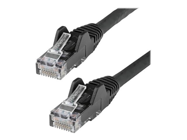 STARTECH.COM - Startech 5m LSZH CAT6 Ethernet Cable, 10 Gigabit Snagless RJ45 100W PoE Network Patch Cord with Strain Relief, CAT 6 10GbE UTP, Black, Individually Tested/ETL, Low Smoke Zero Halogen - Category 6 - 24AWG (N6LPATCH5MBK) - patch cable - 5 m - black