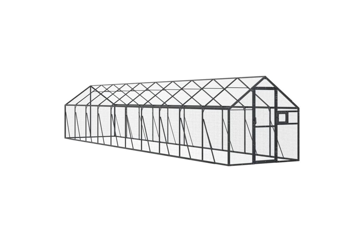 Aviary Anthracite 179x10x185 M Aluminium