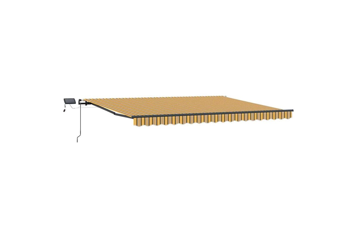 Vidaxl Retractable Awning Manual Multicolour 400 X 300 Cm Fabric