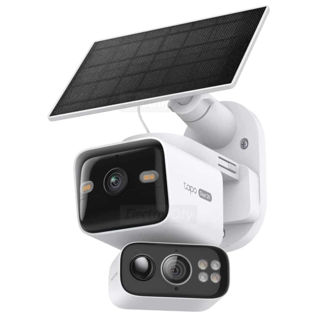 Tapo Solar Powered 2K Dual Lens Pan & Tilt Security Camera Kit