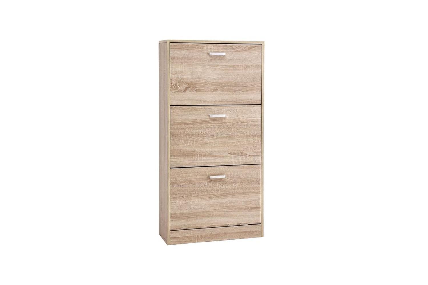 Vasagle LBC03NL 3 Flaps Wood Look Shoe Cabinet