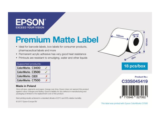 Epson Premium Labels