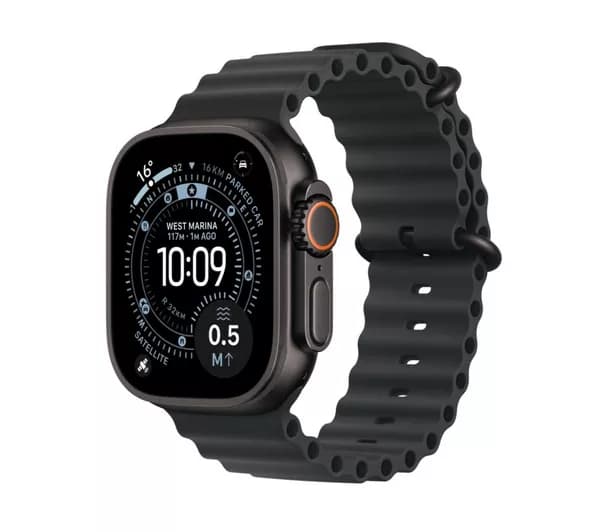 APPLE Watch Ultra 3 Cellular - 49 mm Black Titanium Case with Black Ocean Band