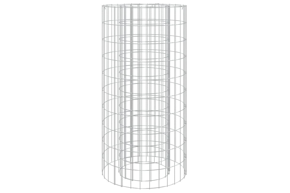 vidaXL 153559 Gabion Fire Pit ÃƒÂƒÃ‚Â˜ 50cm Galvanised Iron