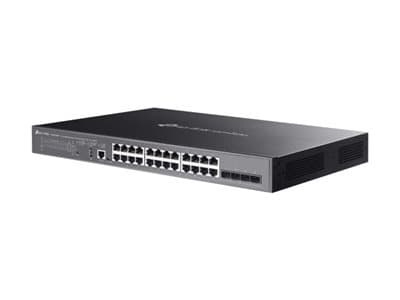 TP-LINK - Omada SG5428XMPP V1 - Switch - L3 Lite - Managed - 24 x 10/100/1000 (PoE++) + 4 x 10Gb Ethernet SFP+ - side to side airflow - rack-mountable - PoE++ (500 W)