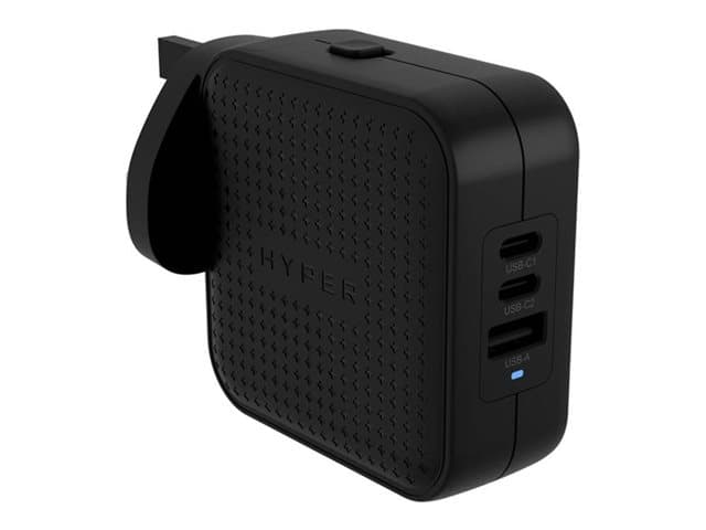 HYPER - Targus HyperJuice power adapter - GaN - USB, 2 x USB-C - 70 Watt