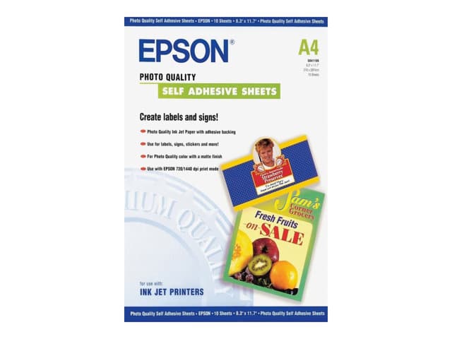 EPSON - Photo Quality Self Adhesive Sheets - sheets - 10 pcs. - A4 - 167 g/m²