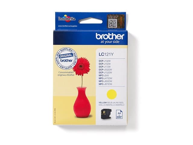 BROTHER - LC121Y - yellow - original - ink cartridge