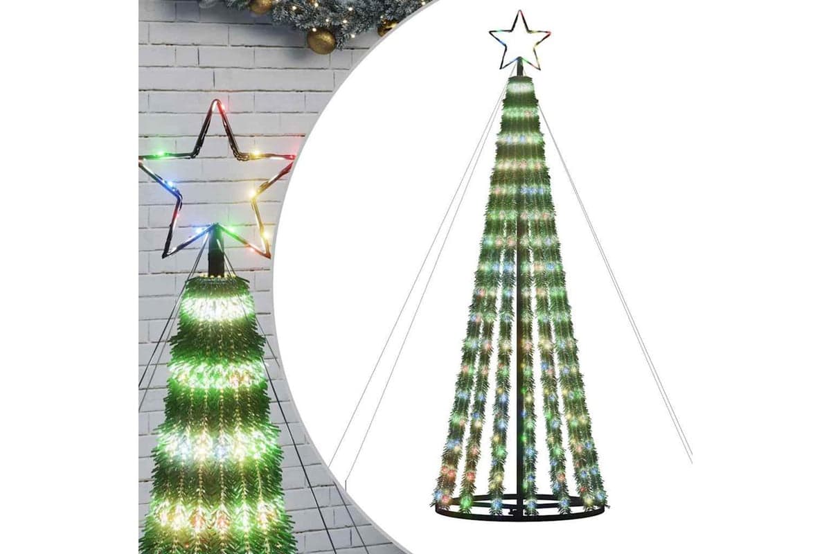 Vidaxl Led Christmas Tree 275 Leds Colourful 180 Cm