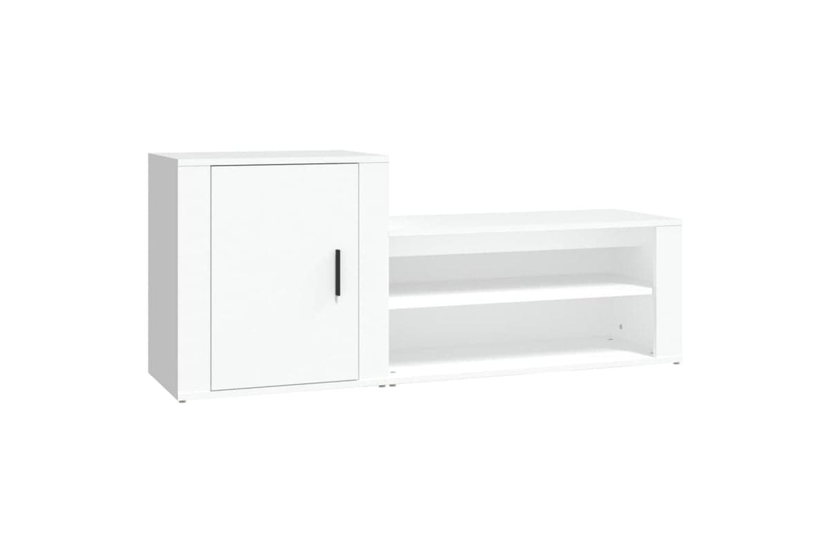 vidaXL 816744 Shoe Cabinet White 130x35x54cm Engineered Wood