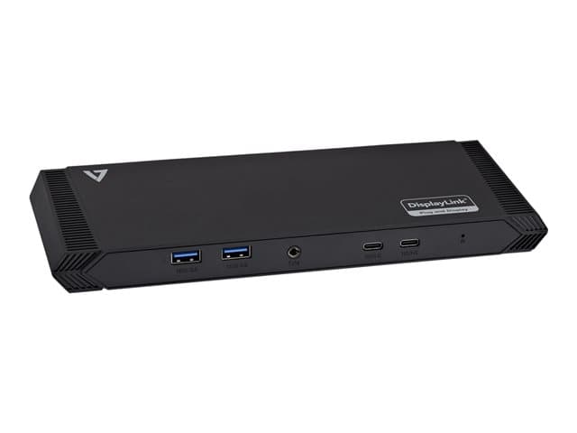 VIDEOSEVEN - V7 DOCKUSBC - docking station - USB-C - DVI, 2 x HDMI - 1GbE