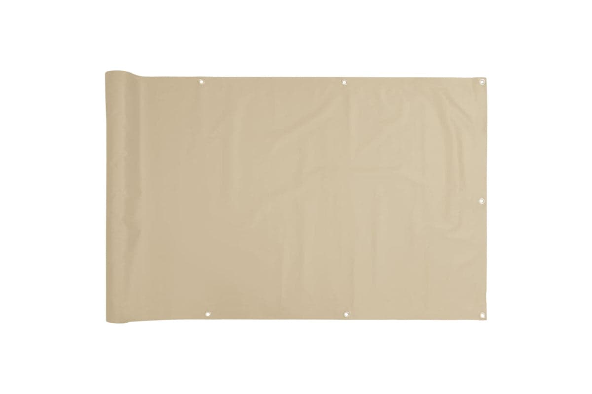 vidaXL 134944 Balcony Screen Beige 120x300cm Oxford Fabric