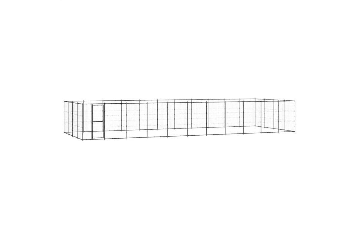 Vidaxl 3082317 Outdoor Dog Kennel Steel 53.24 M2