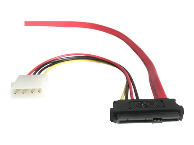 STARTECH.COM - StarTech 18in SAS 29 Pin to SATA Cable with LP4 Power - 18in SAS 29 pin to SATA Cable - 18in SFF 8482 to SATA (SAS729PW18) - SATA / SAS cable - 46 cm