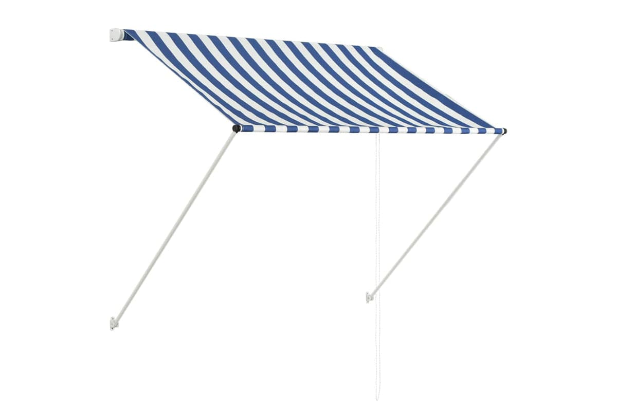 Vidaxl Retractable Awning 150x150 Cm Blue And White