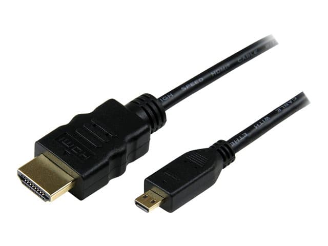STARTECH.COM - Startech 3m High Speed HDMI® Cable with Ethernet - HDMI to HDMI Micro - M/M - 3 Meter HDMI (A) to HDMI Micro (D) Cable (HDADMM3M) - HDMI cable with Ethernet - 3 m