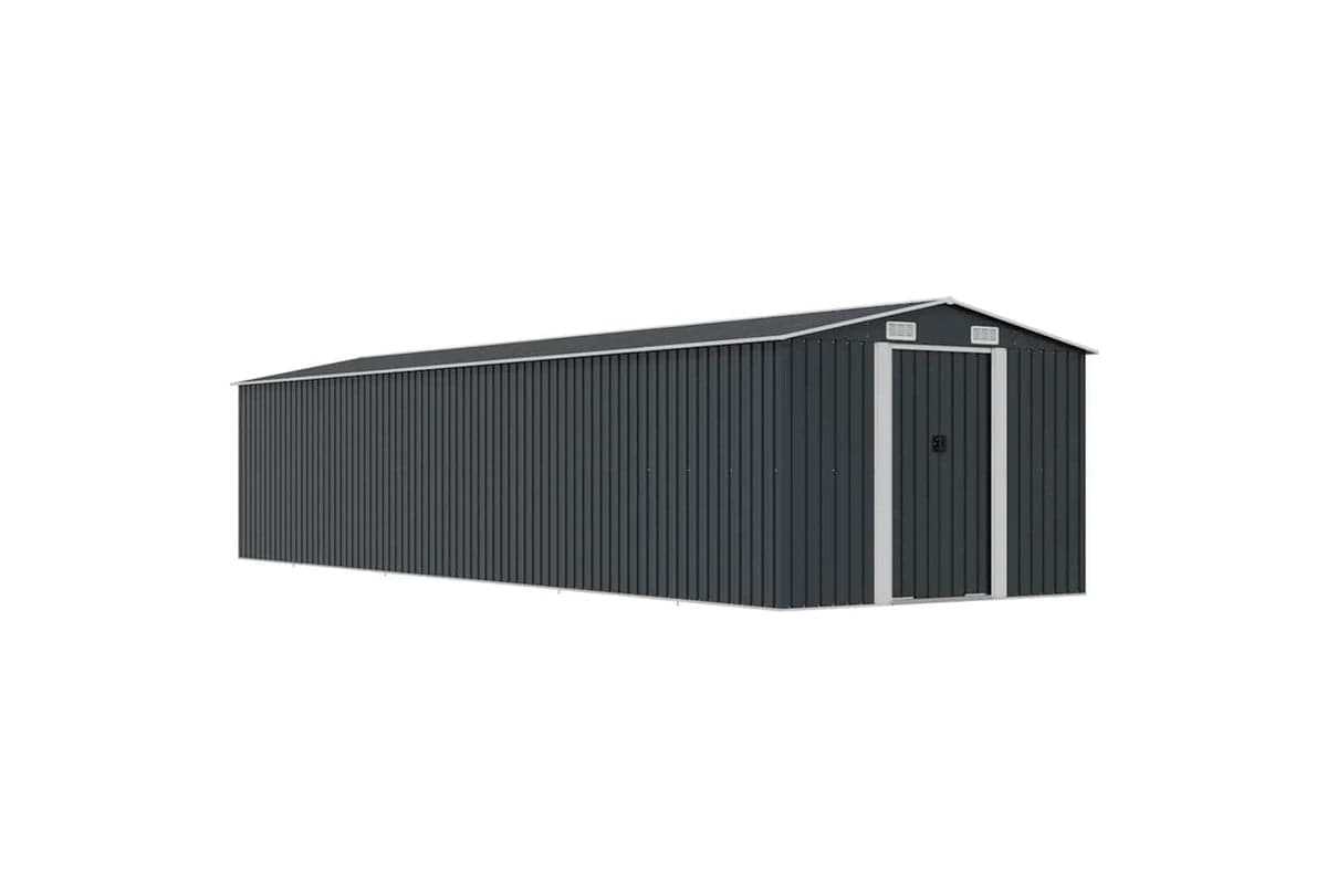 vidaXL 47034 Garden Shed Anthracite 257x779x181cm Galvanised Steel