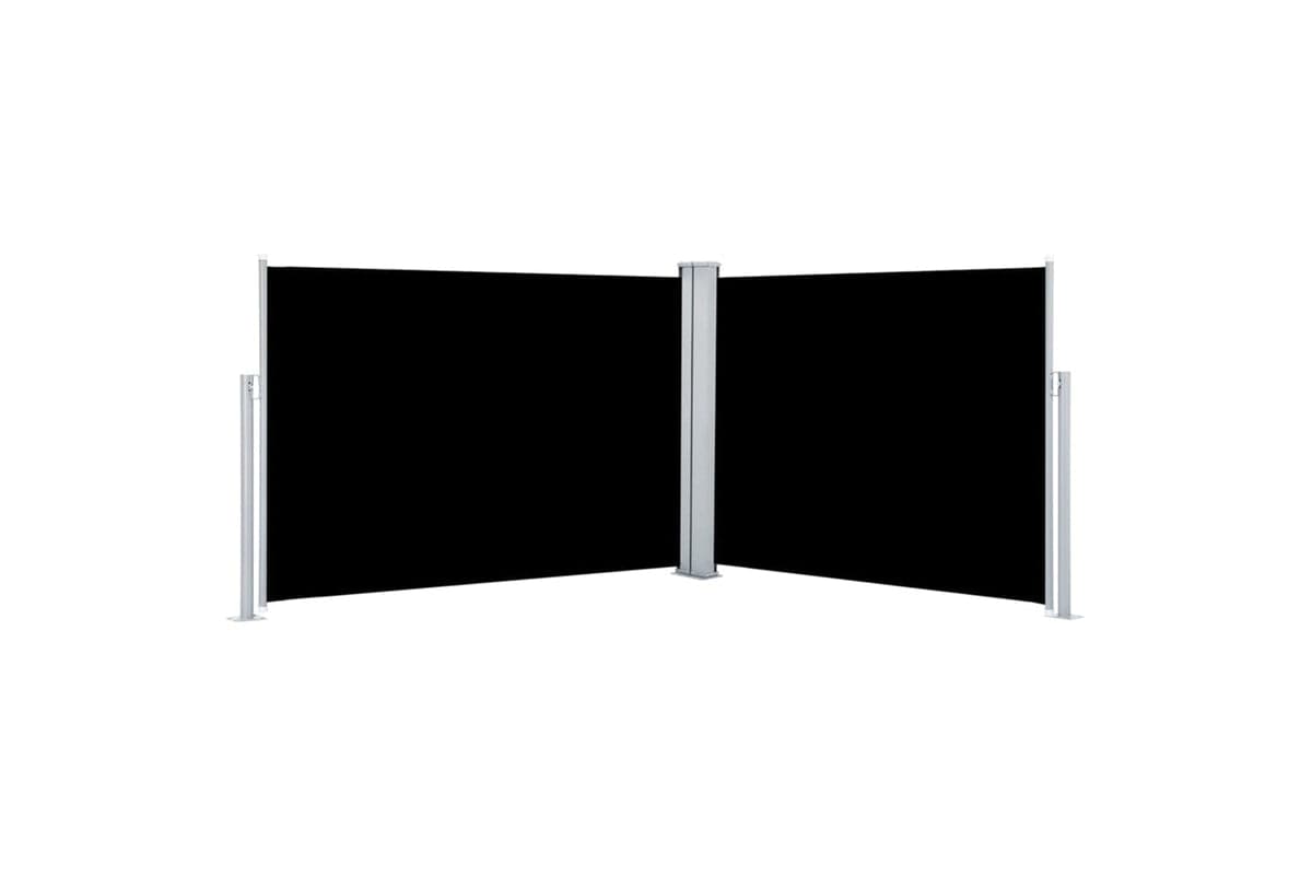 vidaXL 48472 Retractable Side Awning Black 100x1000cm